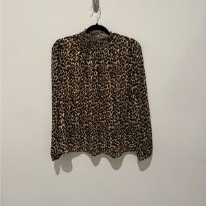 J. Crew Animal Print Blouse